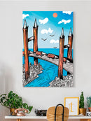 Wood Bridge Wall Art -Oguz Gurel Designs