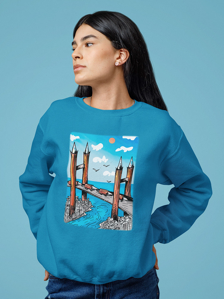 Wood Bridge Sweatshirt -Oguz Gurel Designs