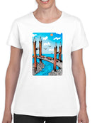 Wood Bridge T-shirt -Oguz Gurel Designs