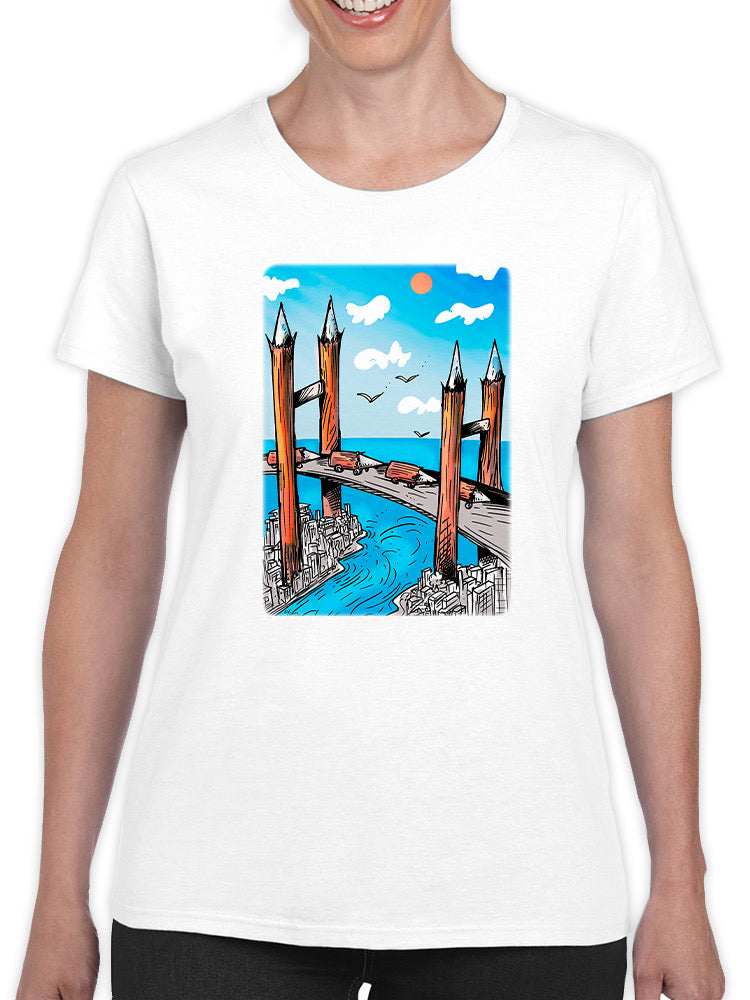 Wood Bridge T-shirt -Oguz Gurel Designs