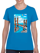 Wood Bridge T-shirt -Oguz Gurel Designs