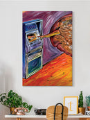 Reaching For The Atm Wall Art -Oguz Gurel Designs