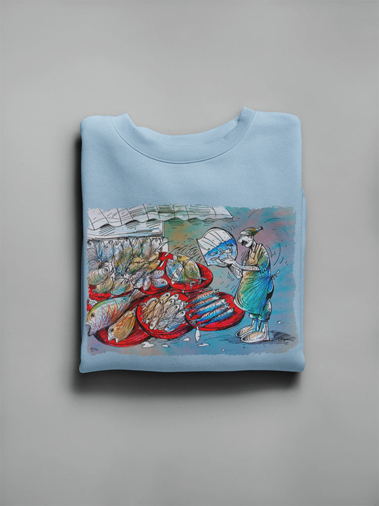 Storing Fish Hoodie or Sweatshirt -Oguz Gurel Designs