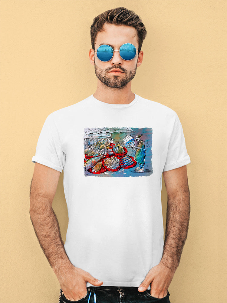 Storing Fish T-shirt -Oguz Gurel Designs