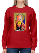 President With A Face Mask Hoodie -Oguz Gurel Designs