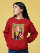 President With A Face Mask Hoodie -Oguz Gurel Designs