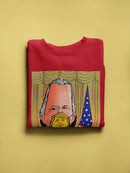 President With A Face Mask Hoodie -Oguz Gurel Designs