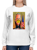 President With A Face Mask Hoodie -Oguz Gurel Designs