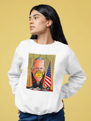 President With A Face Mask Hoodie -Oguz Gurel Designs