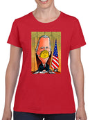 President With A Face Mask T-shirt -Oguz Gurel Designs