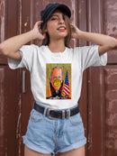 President With A Face Mask T-shirt -Oguz Gurel Designs