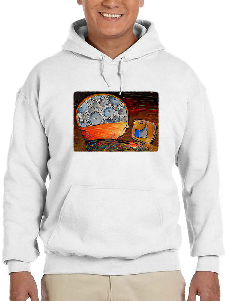 Social Media Brain Hoodie or Sweatshirt -Oguz Gurel Designs