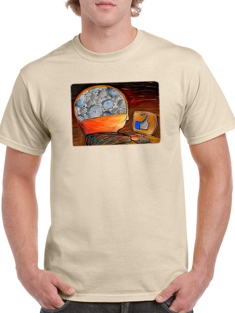 Social Media Brain T-shirt -Oguz Gurel Designs