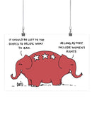 Controversial Elephant Wall Art -Dennis Goris Designs