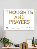 Thoughts, Prayers And Bullets Wall Art -Dennis Goris Designs