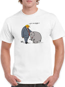 Orange Man With Elephant T-shirt -Dennis Goris Designs