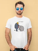Orange Man With Elephant T-shirt -Dennis Goris Designs