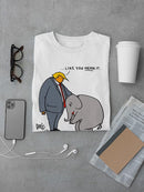 Orange Man With Elephant T-shirt -Dennis Goris Designs
