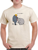 Orange Man With Elephant T-shirt -Dennis Goris Designs