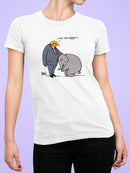 Orange Man With Elephant T-shirt -Dennis Goris Designs