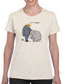 Orange Man With Elephant T-shirt -Dennis Goris Designs