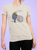 Orange Man With Elephant T-shirt -Dennis Goris Designs