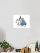 Orange Man Plunging Documents Wall Art -Dennis Goris Designs
