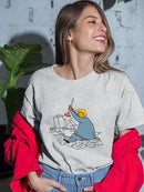 Orange Man Plunging Documents T-shirt -Dennis Goris Designs