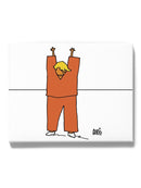 Orange Man Prisoner Wall Art -Dennis Goris Designs