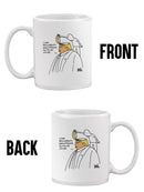 Orange Man With No Mind Mug -Dennis Goris Designs