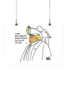 Orange Man With No Mind Wall Art -Dennis Goris Designs