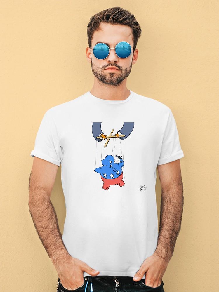 Democratic Puppet Show T-shirt -Dennis Goris Designs
