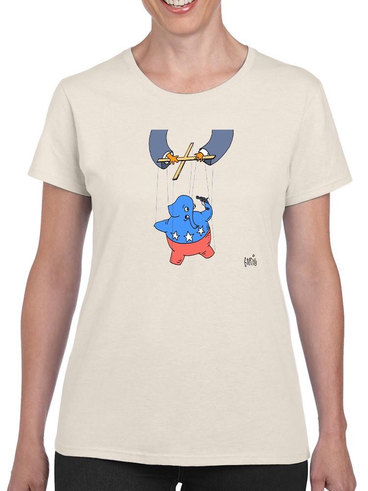 Democratic Puppet Show T-shirt -Dennis Goris Designs