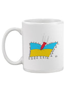 Catching A Missile Mug -Dennis Goris Designs