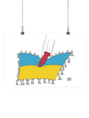 Catching A Missile Wall Art -Dennis Goris Designs