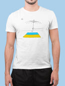 Broken Umbrella For Ukraine T-shirt -Dennis Goris Designs