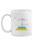 Broken Umbrella For Ukraine Mug -Dennis Goris Designs