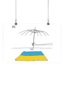 Broken Umbrella For Ukraine Wall Art -Dennis Goris Designs