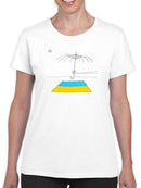 Broken Umbrella For Ukraine T-shirt -Dennis Goris Designs