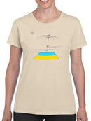 Broken Umbrella For Ukraine T-shirt -Dennis Goris Designs