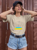 Broken Umbrella For Ukraine T-shirt -Dennis Goris Designs