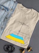 Broken Umbrella For Ukraine T-shirt -Dennis Goris Designs