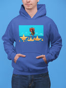 Walking Through Fallen Stars Hoodie -Ahmad Rahma Designs