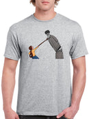 Tearing Down A Statue T-shirt -Ahmad Rahma Designs