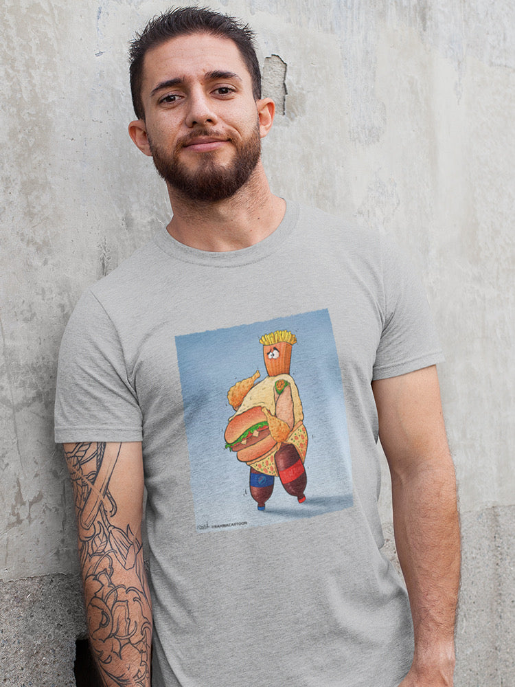 Junk Food Creature T-shirt -Ahmad Rahma Designs