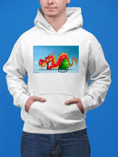 Dragon Chained To Virus Hoodie -Ahmad Rahma Designs