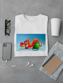 Dragon Chained To Virus T-shirt -Ahmad Rahma Designs